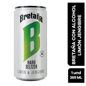 Bretaña Limón & Jengibre Seltzer 269ml 4%