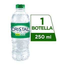 Agua Cristal con Gas 250ml